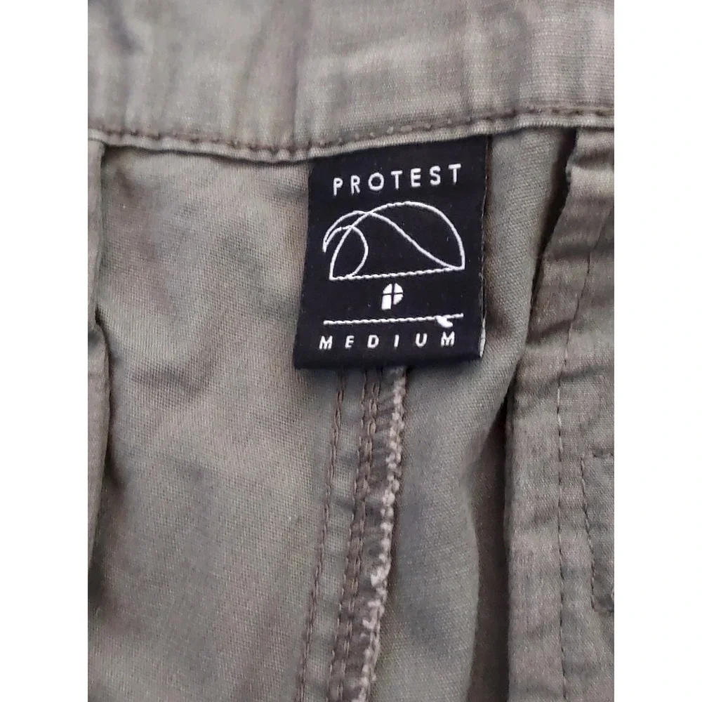 Mens Cargo Shorts Size Medium  Khaki Green  Active‎ Casual Comfort
